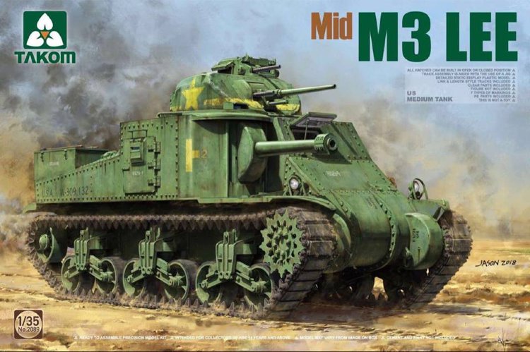 US Medium Tank M3 Lee Mid plastic model kit