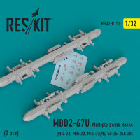 MBD2-67U  2 pcs Multiple Bomb Racks  1/32