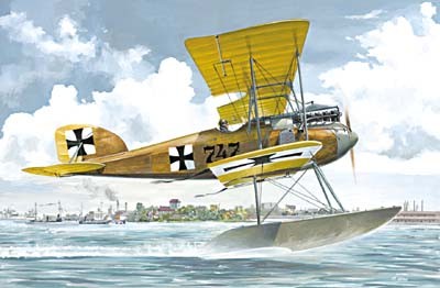 Albatros W.IV (early) seaplane kit model