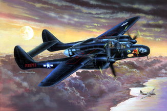  P-61B "Black Widow"  американский ночной истребитель