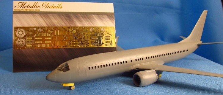 Detailing set for aircraft model Boeing 737 MAX (Zvezda) photo-etched