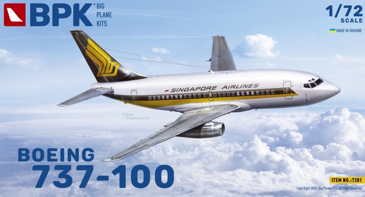 Boeing 737-100 сборная модель самолета