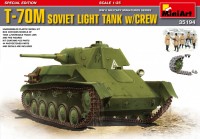 Советский легкий танк T-70M с экипажем, специальная версия  Сборная модель