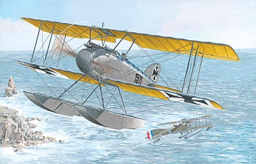 Albatros W.IV (late) seaplane kit model
