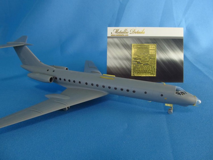 Detailing set for aircraft model Tu-134 (Zvezda) photo-etched