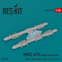 MBD2-67U (2 pcs) Multiple Bomb Racks 1/48