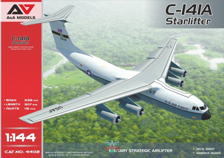 C-141A Starlifter plastic model kit