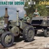 GERMAN TRACTOR D8506 WITH CARGO TRAILER plastic model kit