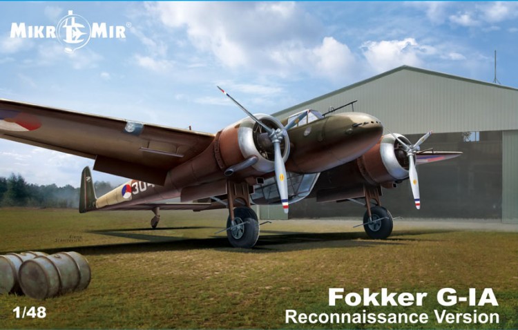 Fokker G-1 самолет-разведчик сборная модель 