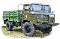 ГАЗ-66 радянський вантажний  автомобіль збiрна модель 1/72