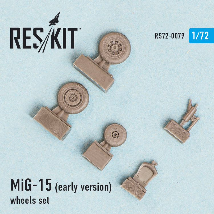 МиГ-15 (ранней версии)  набор смоляных колес 1/72