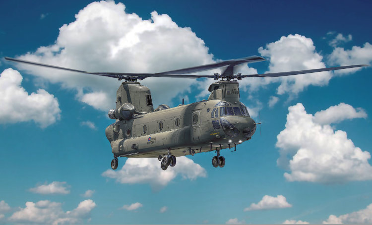 HC.2/ CH-47F Chinook   «Чинук» транспортный вертолет сборная модель