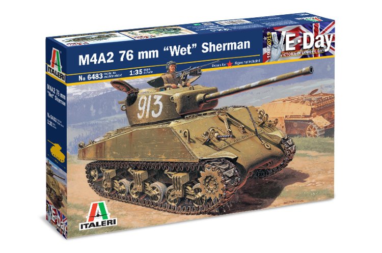 Шерман M4A2 76mm "WET"  средний танк сборная модель