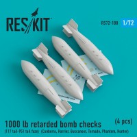 1000 lb retarded bomb checks (117 tail-951 tail fuze)  1/72