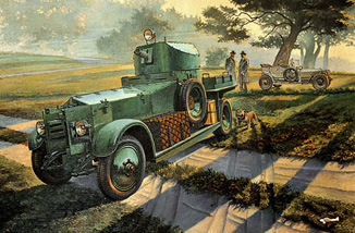 Pattern 1920 Mk.I British armored car scale model kit