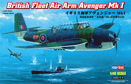 British Fleet Air Arm Avenger Mk I  британский торпедоносец