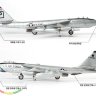 Boeing B-47 USAF jet bomber plastic model (1:144)