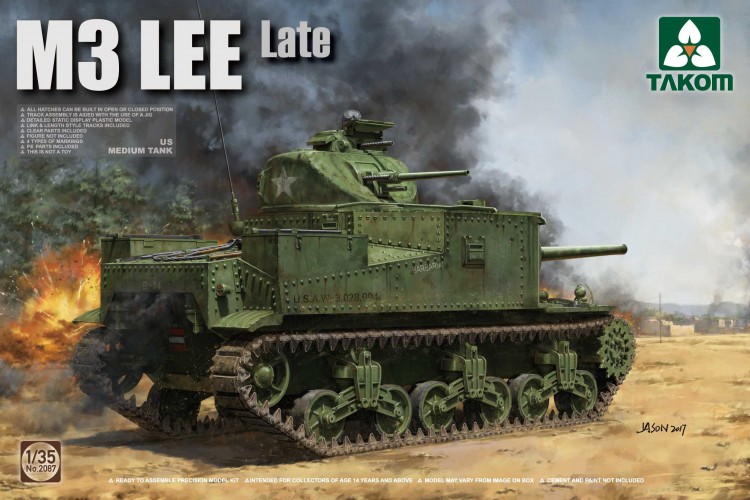 US Medium Tank M3 Lee Late plastic model kit