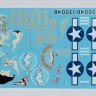 B-25C/D Mitchell  "Pin-Up Nose Art and Stencils" North American Part 1 decals