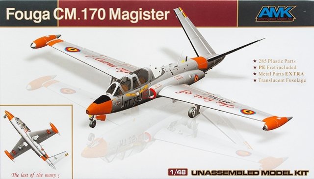 FOUGA CM 170 Magister Учебно-боевой самолет сборная модель 1/48