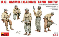 Американский танковый экипаж на погрузке боеприпасов сборная модель