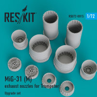 MiG-31 (M) exhaust nozzles for Trumpeter 1/72