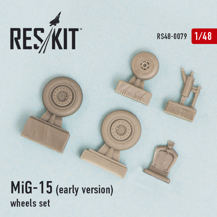 МиГ-15 (ранняя версия)  набор смоляных колес 1/48