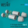 F-18 Super Hornet  Type 2 exhaust nozzles for Hasegawa Kit 1/72