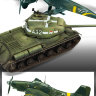Ju 87 G-2 немецкий штурмовик "Штука" и советский танк ИС-2 сборные модели  (1:72)