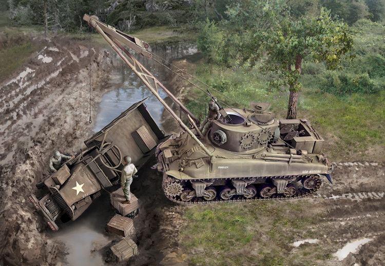 M32B1 ремонтно-эвакуационный танк сборная модель