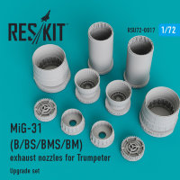 MiG-31 (B/BS/BMS/BM) exhaust nozzles for Trumpeter 1/72