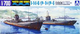 Японские подводные лодки I-1 и I-6 в серии "Ватерлиния" (M 1:700)