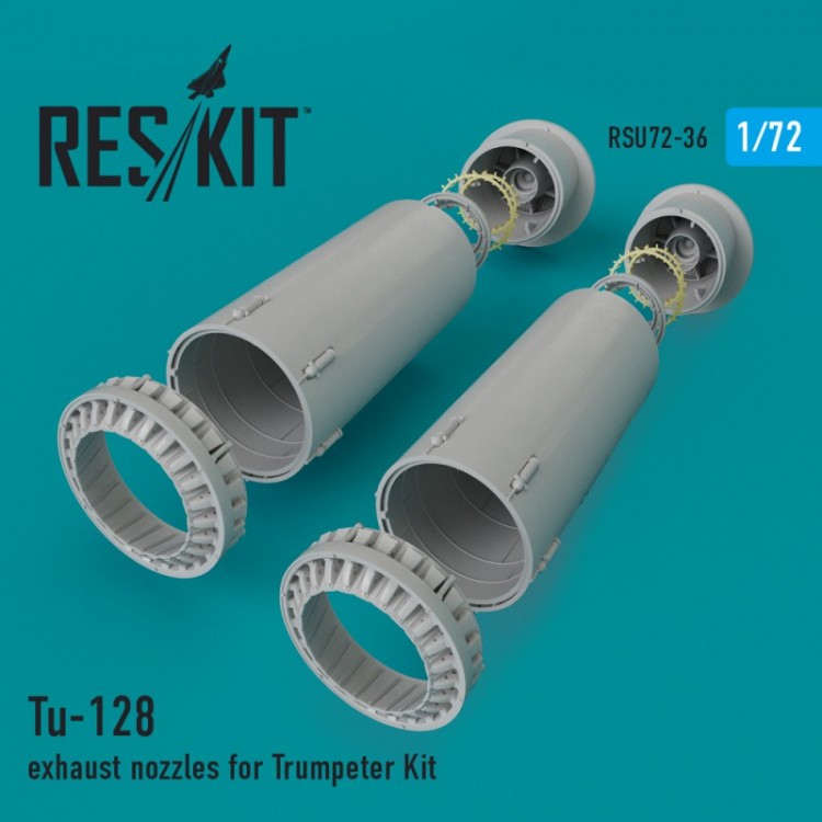 Tu-128 exhaust nozzles for Trumpeter Kit 1/72