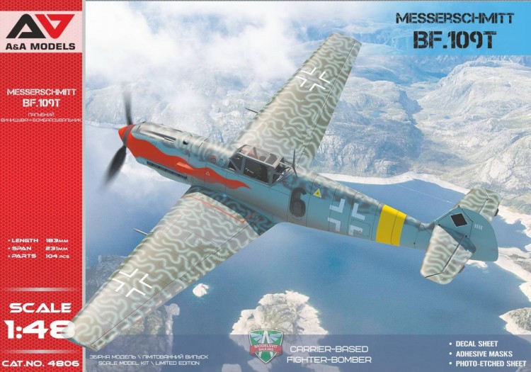 Bf. 109T Messerschmitt plastic model 1/48