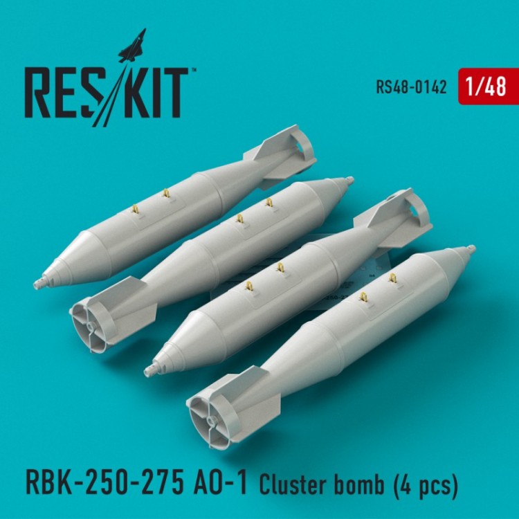RBK-250-275 AO-1 Cluster bomb (4 pcs) 1/48