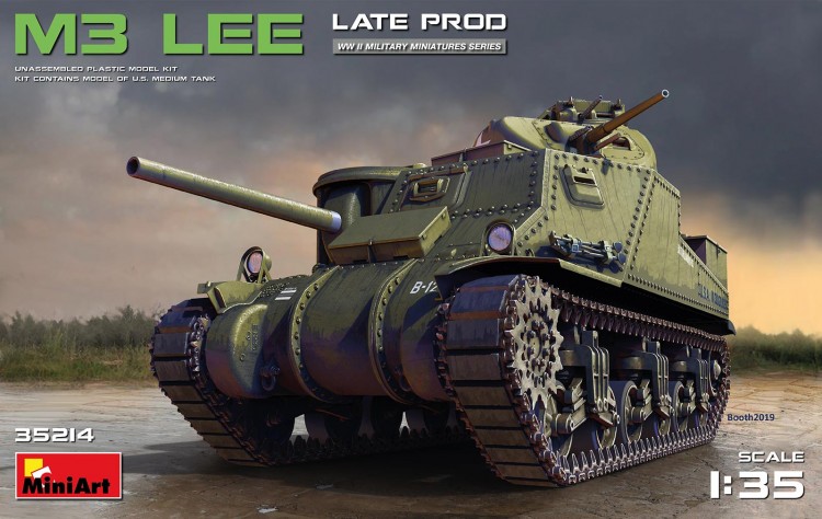 American medium tank M3 Lee (late production) plastic model kit