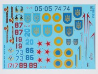 Декали Украинские Фоксбэты: МиГ-25