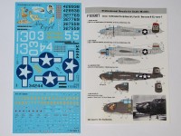 B-25G/H/J Mitchell (Late) "Pin-Up Nose Art and Stencils" North American Part 4 decals