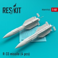 R-33 missile (4 pcs) (MiG-31) 1/48