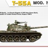 T-55A MOD. 1970  plastic model kit with interior