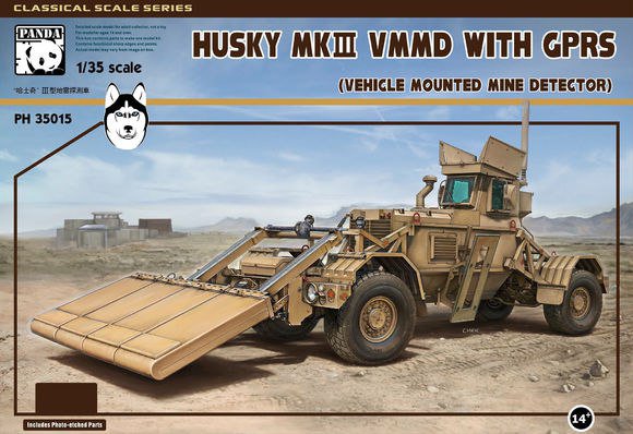 автомобиль VMMD Husky Mk III с оборудованием для обнаружения мин сборная модель 