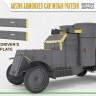 AUSTIN ARMOURED CAR INDIAN PATTERN. BRITISH SERVICE plastic model kit with interior