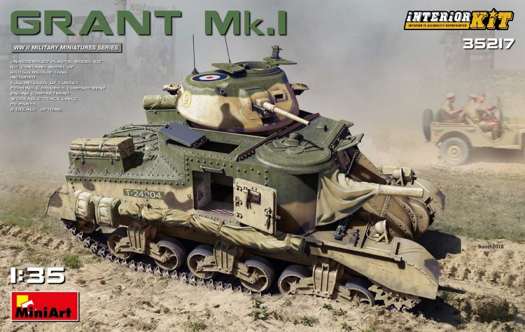 Tank GRANT Mk.I INTERIOR KIT plastic model kit
