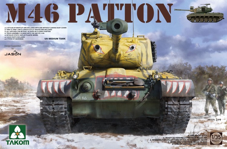US Medium Tank M-46 Patton plastic model kit
