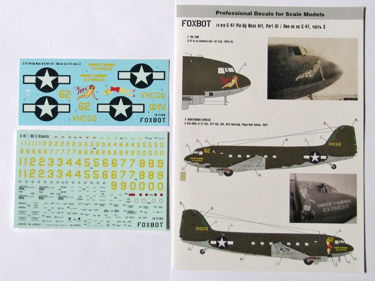 Douglas C-47 Skytrain/Dakota Pin-Up Nose Art and Stencils Part 3