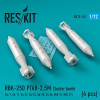 RBK-250 PTAB-2,5M Cluster bomb (4 pcs) 1/72