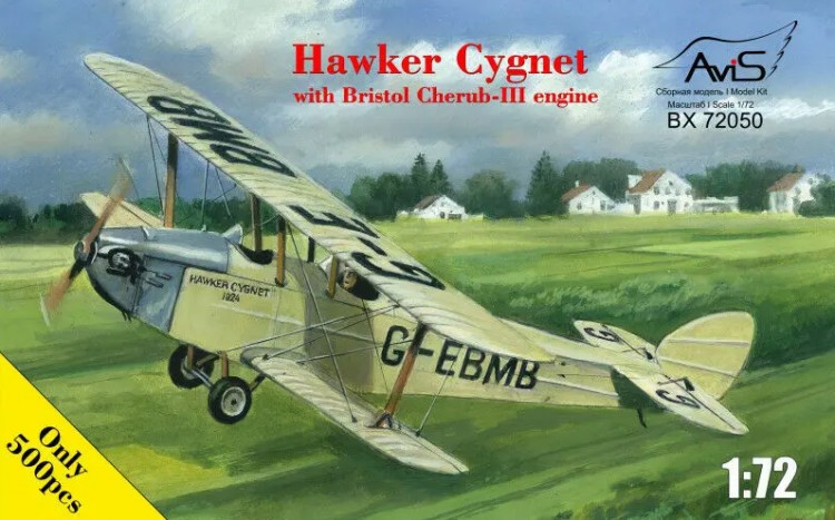 Hawker Cygnet with Bristol Cherub III engine plastic model