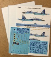 Sukhoi Su-27P Ukranian Air Forces digital camouflage (decals + masks and additional numbers)