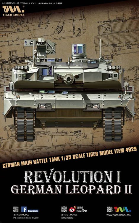 LEOPARD II REVOLUTION 1  основной боевой танк сборная модель