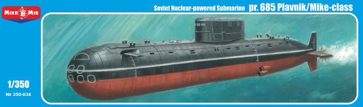 K-278 "Komsomolets" Soviet submarine pr. 685 scale model